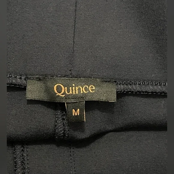 Quince Ultra-Stretch Ponte Flare Leg Pants Navy Size Medium - Picture 7 of 8